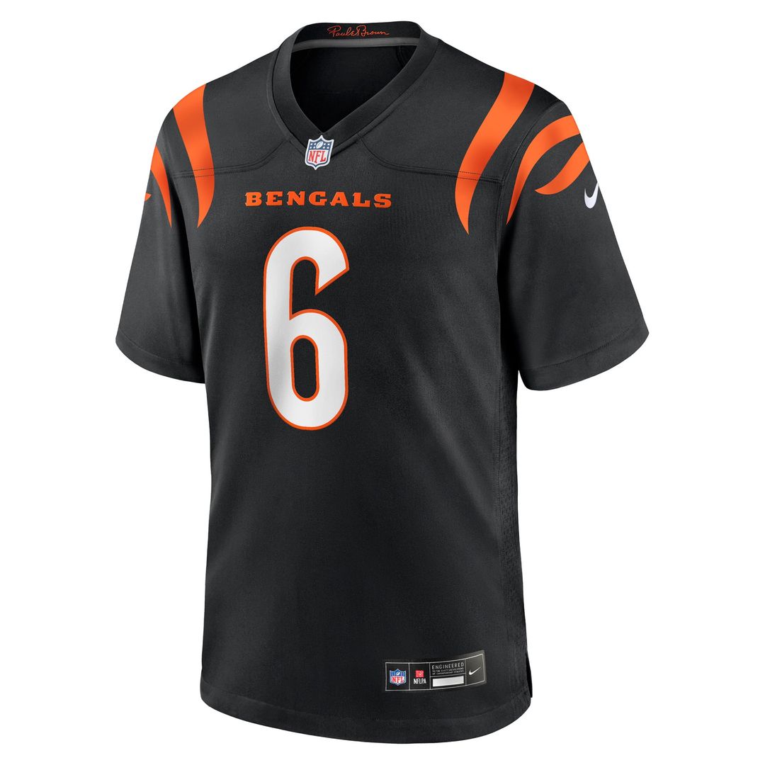 Bryan Cook Cincinnati Bengals Black Team Game Jersey