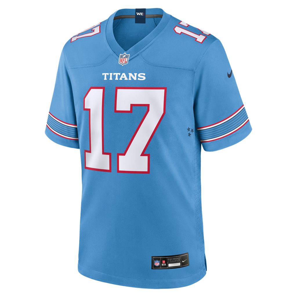 Chimere Dike Tennessee Titans Light Blue Team Game Jersey