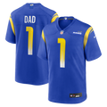 Los Angeles Rams Number 1 Dad Royal Game Jersey