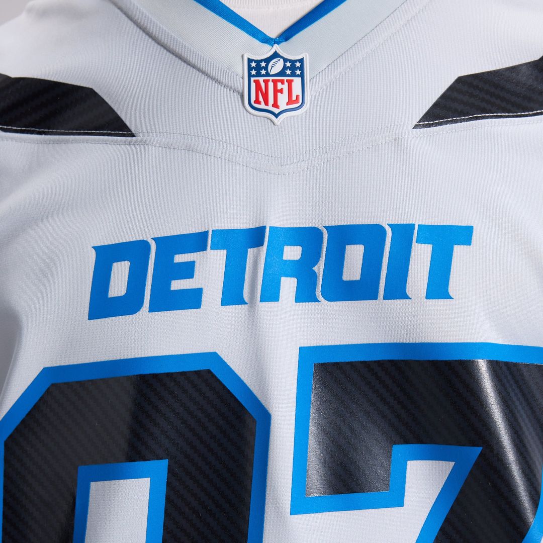 Aidan Hutchinson Detroit Lions Silver 2026 Rivalries Collection Game Jersey