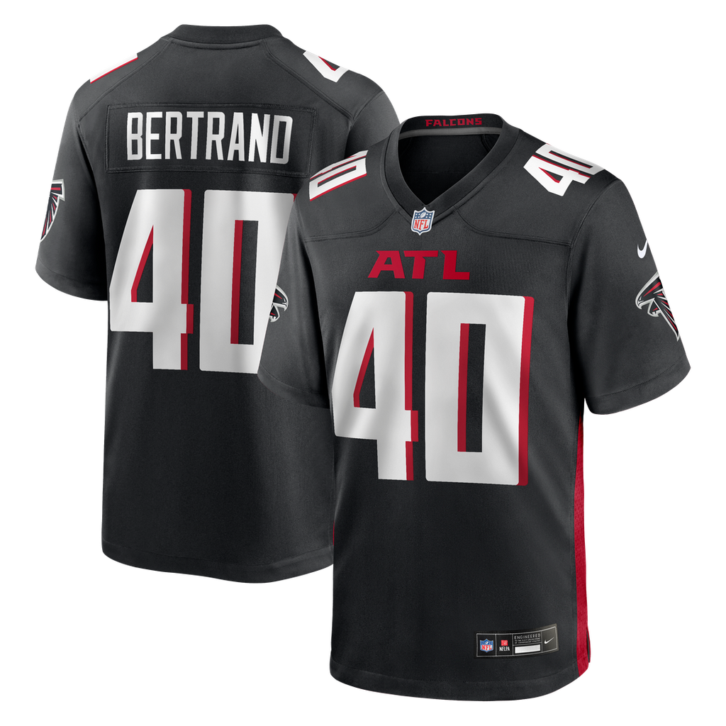 JD Bertrand Atlanta Falcons Black Team Game Jersey