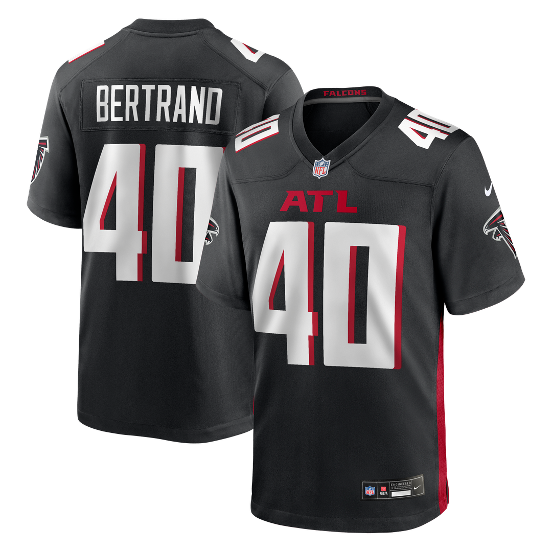 JD Bertrand Atlanta Falcons Black Team Game Jersey