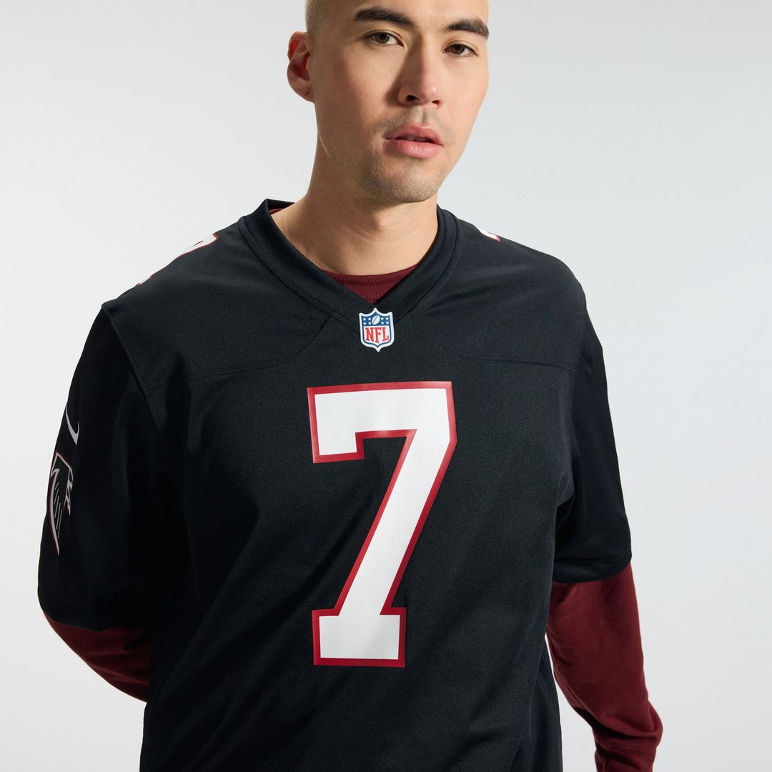 Bijan Robinson Atlanta Falcons Black Throwback Game Jersey