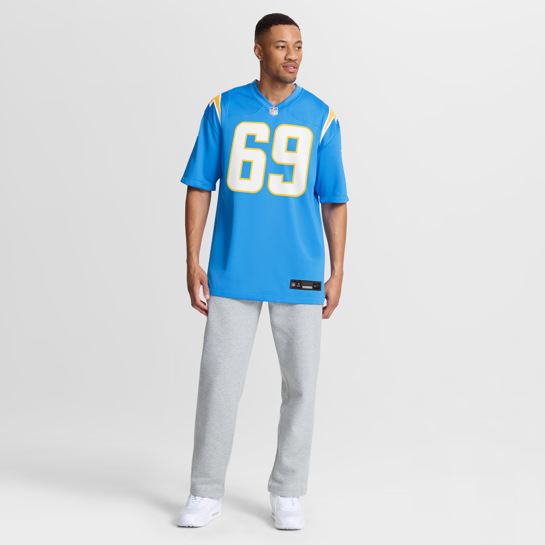 Josh Fuga Los Angeles Chargers Powder Blue Team Game Jersey