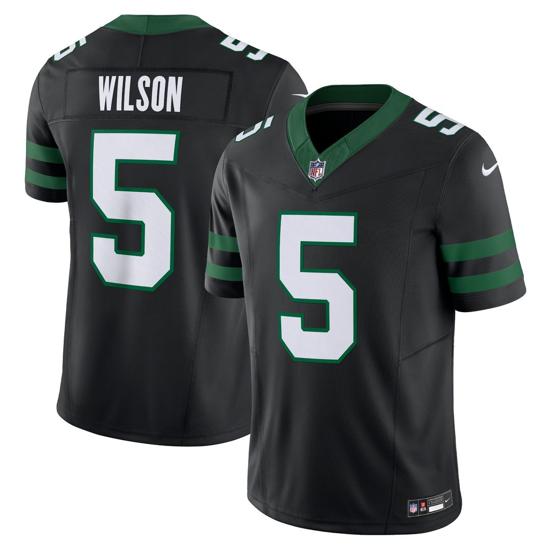 Garrett Wilson New York Jets Legacy White Vapor F.U.S.E. Limited Jersey
