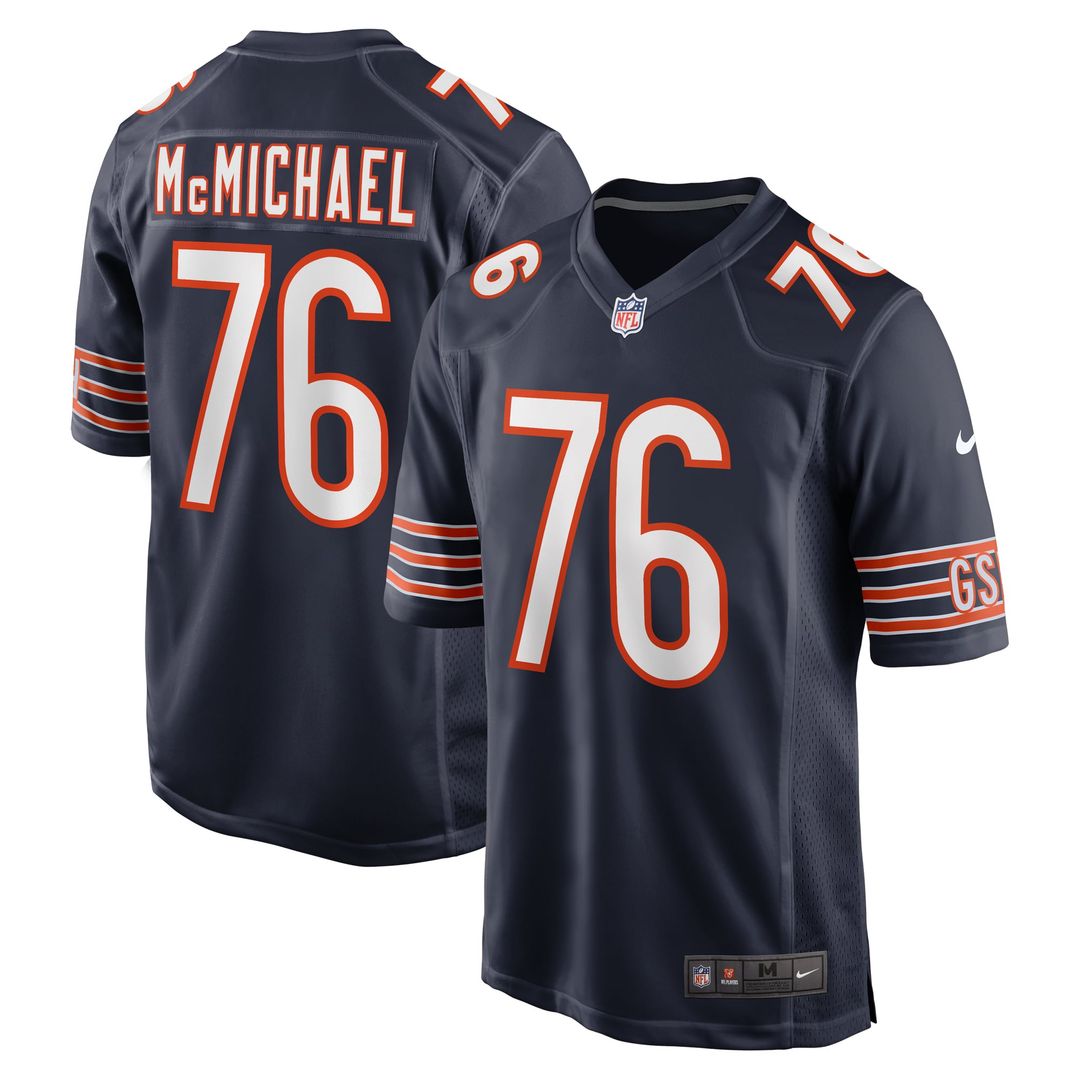Steve McMichael Chicago Bears Navy Retired Player Game Jersey