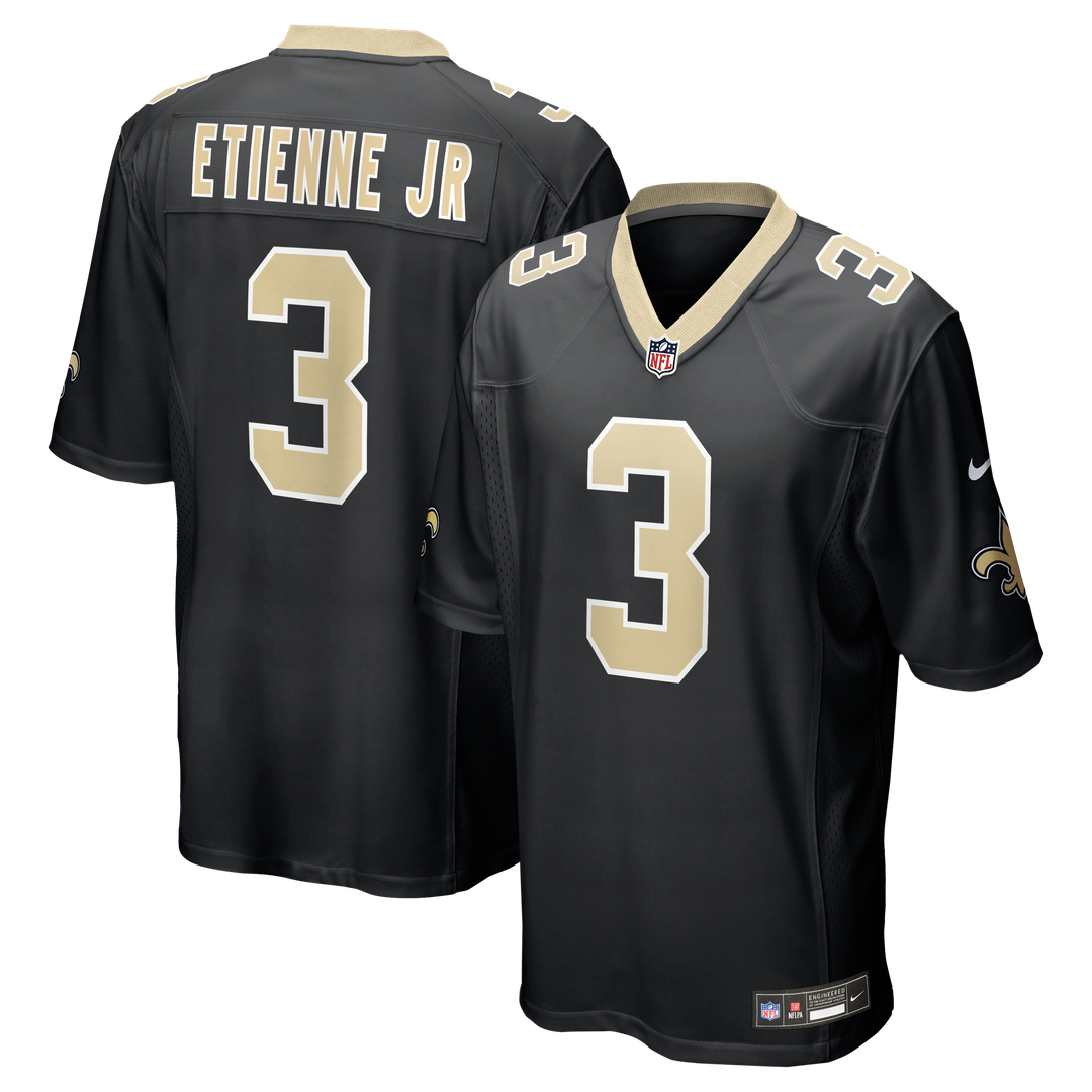 Travis Etienne Jr New Orleans Saints Black Game Jersey