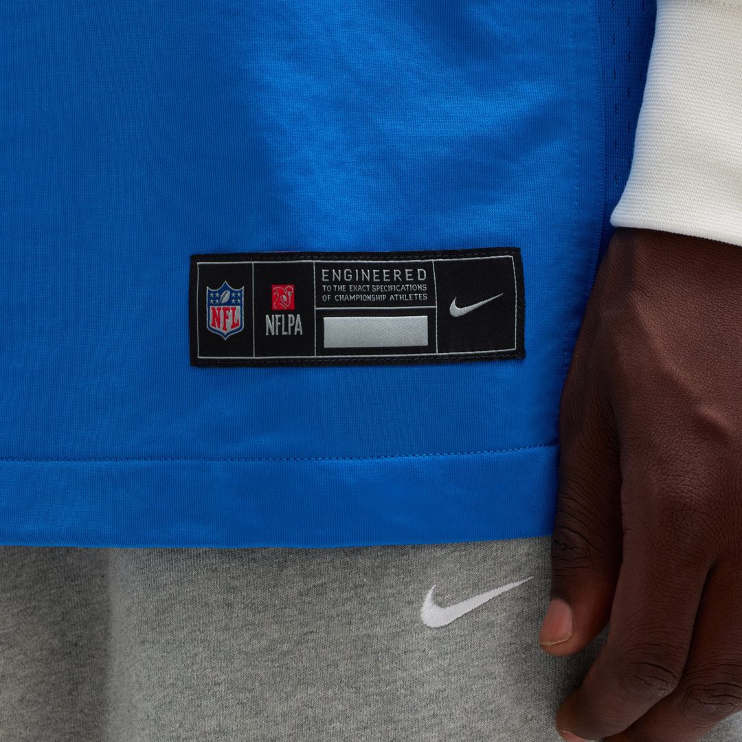 Amon-Ra St. Brown Detroit Lions Blue Game Jersey