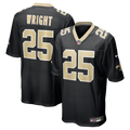 Rejzohn Wright New Orleans Saints Black Team Game Jersey
