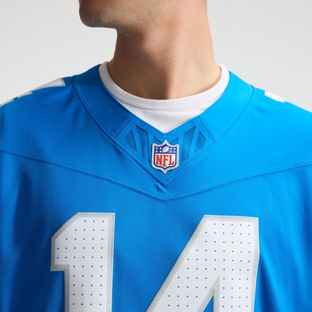 Amon-Ra St. Brown Detroit Lions Blue Team Vapor F.U.S.E. Stitched Limited Jersey