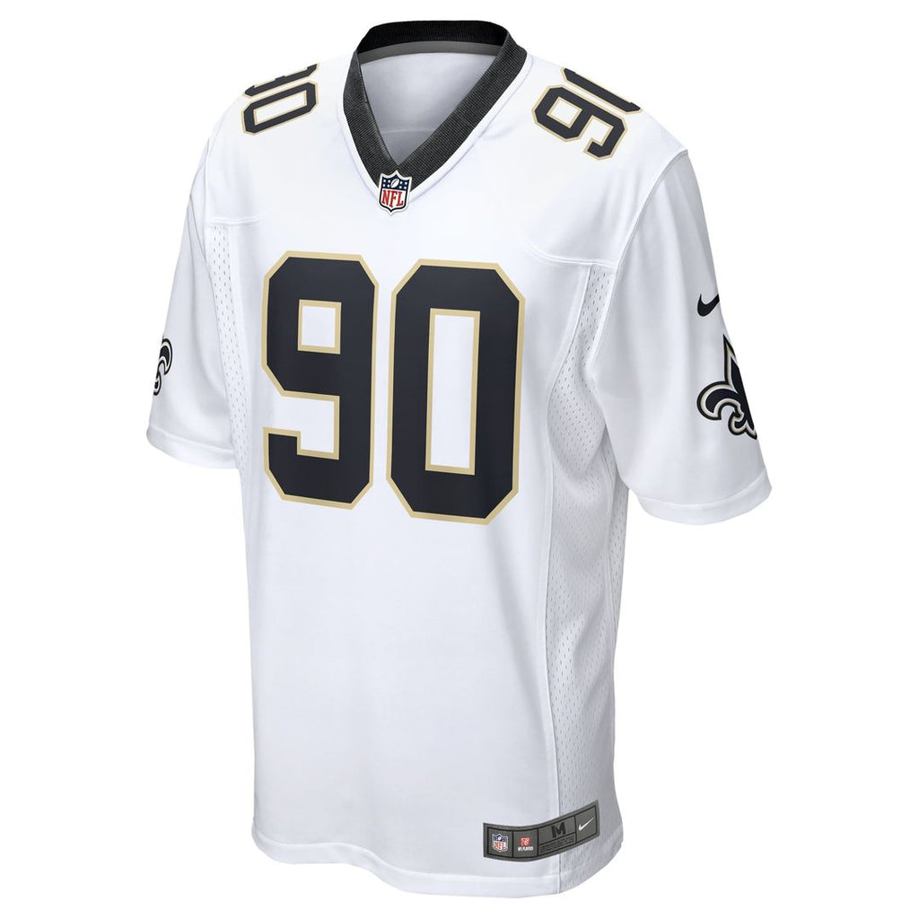 Bryan Bresee New Orleans Saints White Game Jersey