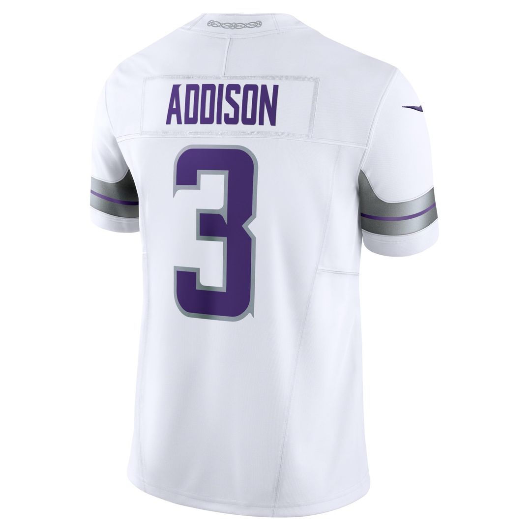 Jordan Addison Minnesota Vikings White Alternate Vapor F.U.S.E. Limited Jersey