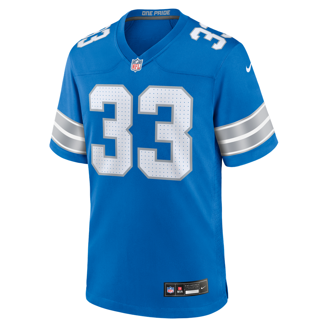 Sione Vaki Detroit Lions Blue Team Game Jersey