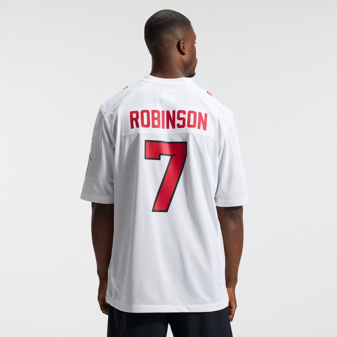 Bijan Robinson Atlanta Falcons White Game Jersey