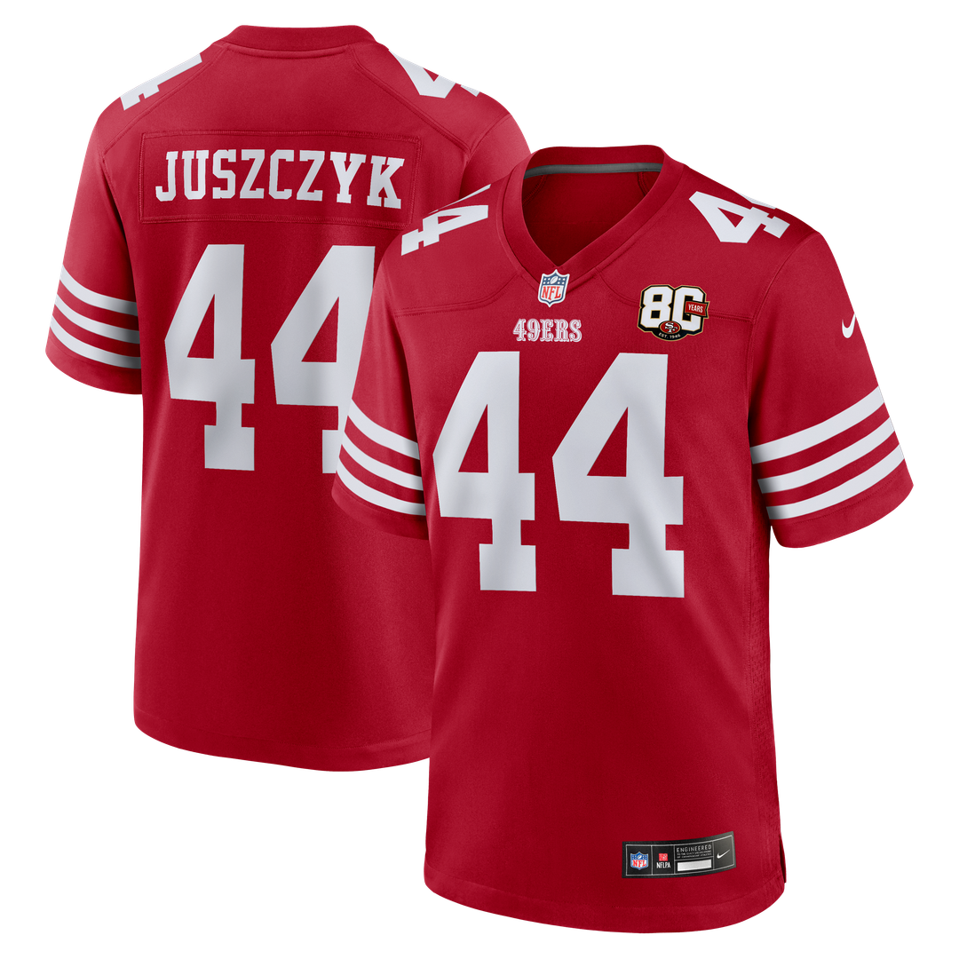 Kyle Juszczyk San Francisco 49ers Scarlet 80th Anniversary Game Jersey