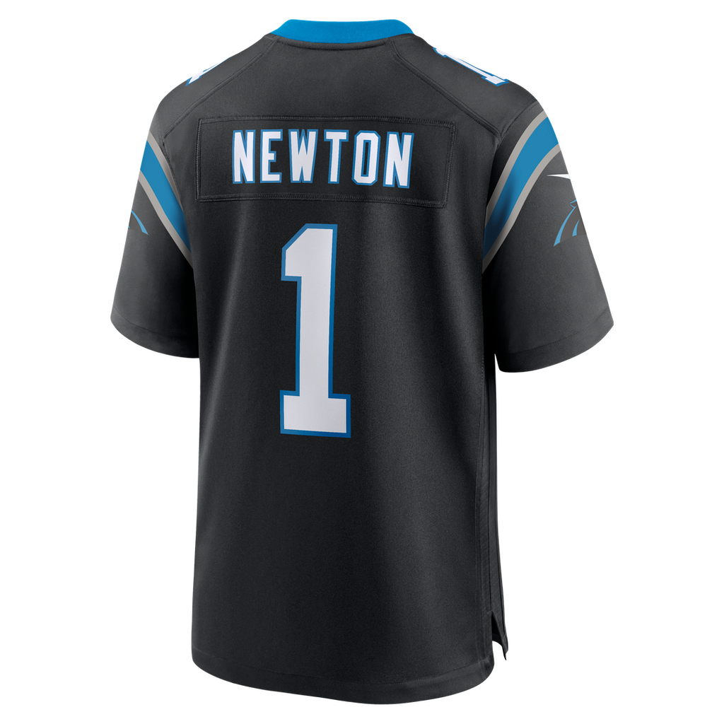 Cam Newton Carolina Panthers Black Team Retired Game Jersey