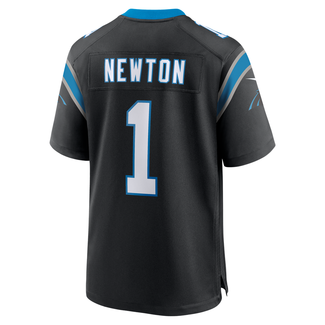 Cam Newton Carolina Panthers Black Team Retired Game Jersey