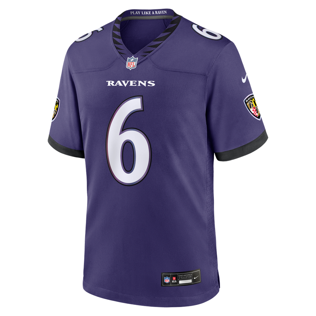 Ja'Kobi Lane Baltimore Ravens Purple Team Game Jersey