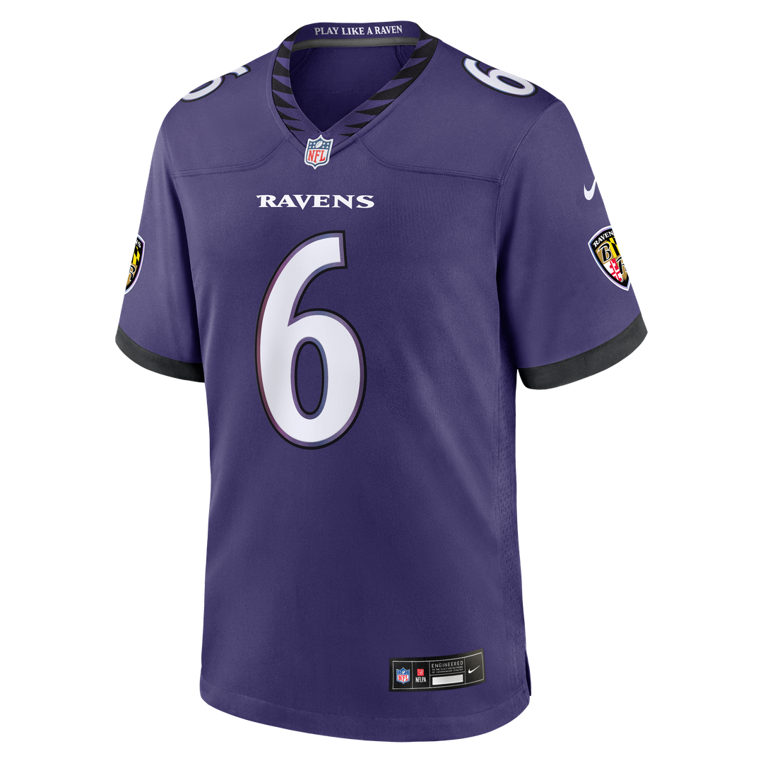 Ja'Kobi Lane Baltimore Ravens Purple Team Game Jersey