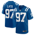 Laiatu Latu Indianapolis Colts Royal Player Game Jersey