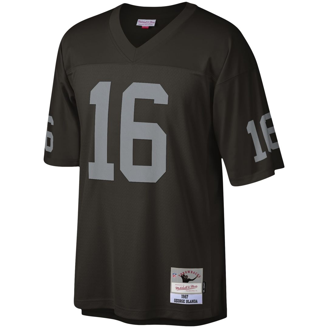 George Blanda Las Vegas Raiders Black Legacy Replica Jersey