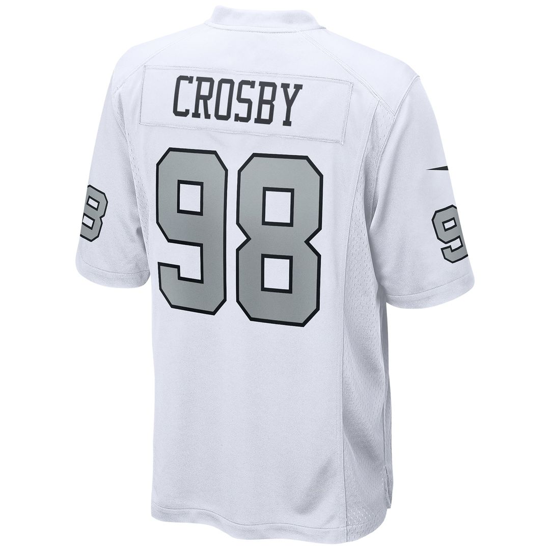 Maxx Crosby Las Vegas Raiders White Alternate Game Jersey