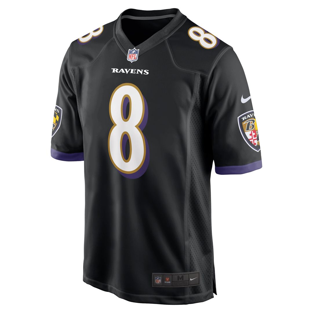 Lamar Jackson Baltimore Ravens Black Alternate Game Jersey