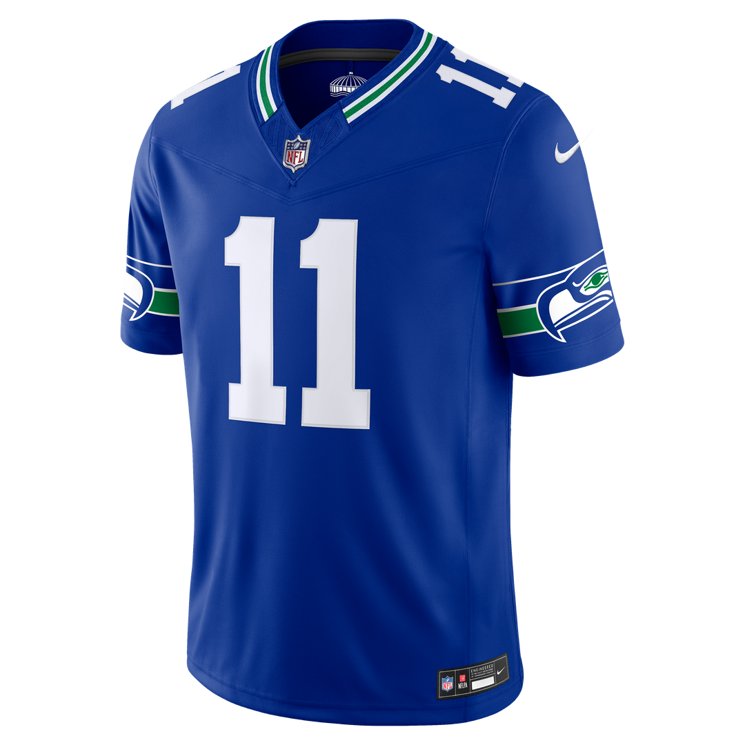 Jaxon Smith-Njigba Seattle Seahawks Royal Alternate Vapor F.U.S.E. Stitched Limited Jersey