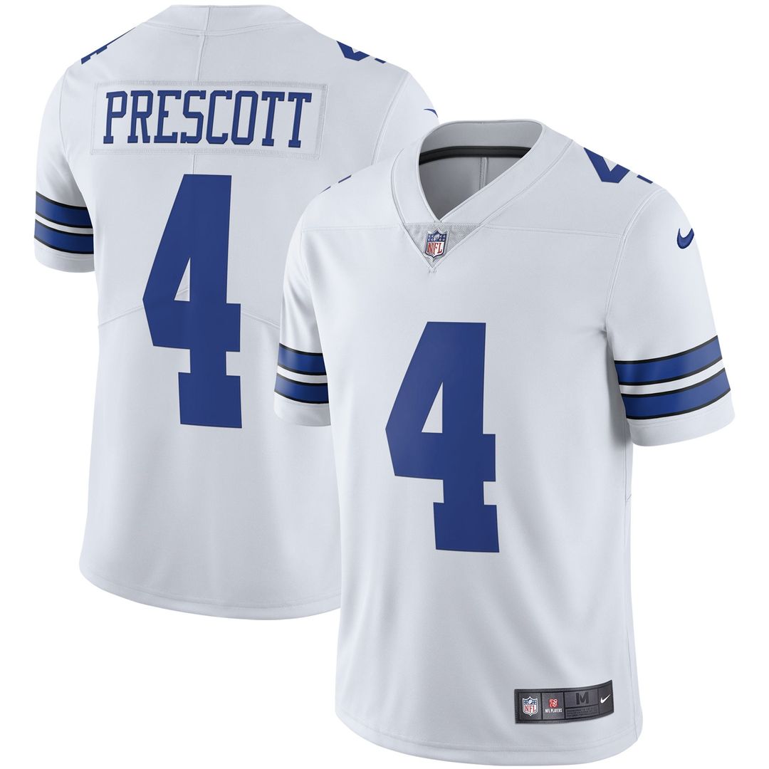 Dak Prescott Dallas Cowboys White Vapor Limited Player Jersey