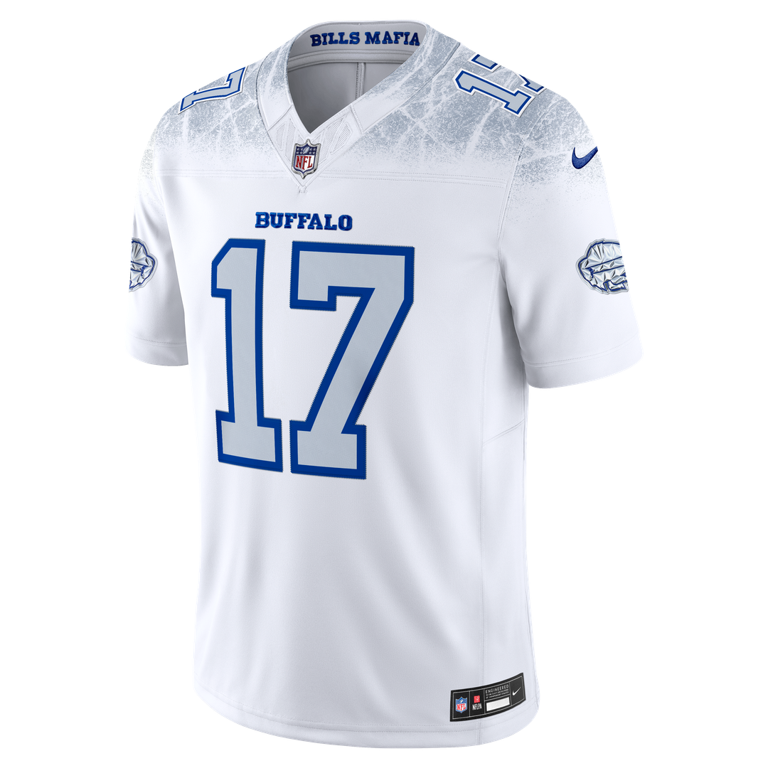 Josh Allen Buffalo Bills White Rivalries Collection Stitched Limited Jersey