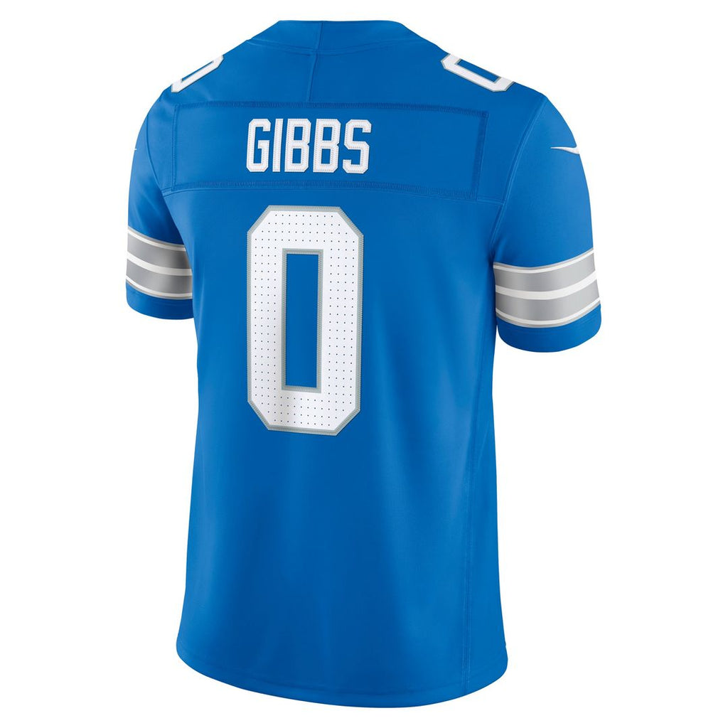 Jahmyr Gibbs Detroit Lions Blue Team Vapor F.U.S.E. Stitched Limited Jersey