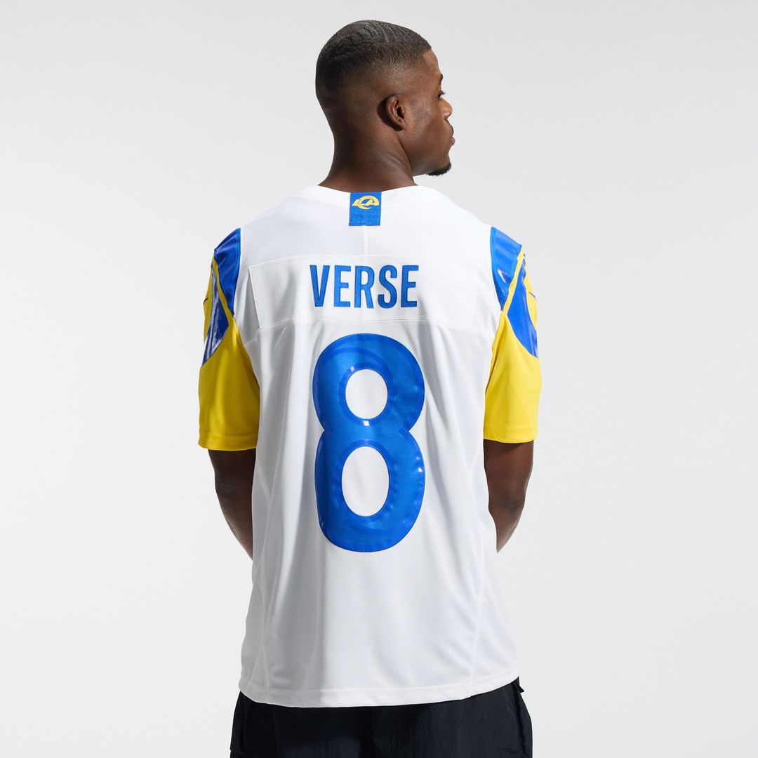 Jared Verse Los Angeles Rams White Vapor F.U.S.E. Stitched Limited Jersey