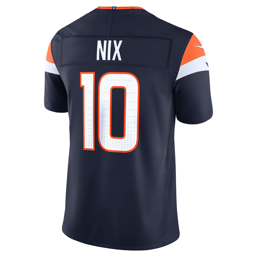 Bo Nix Denver Broncos Orange Alternate Mile High Collection 1977 Throwback Vapor F.U.S.E. Stitched Limited Jersey