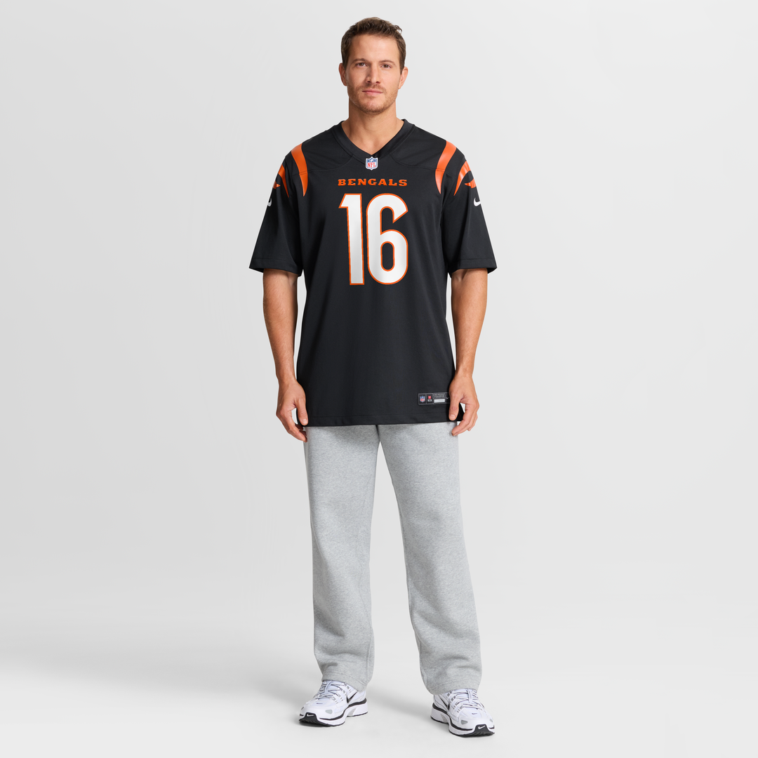 Joe Flacco Cincinnati Bengals Black Team Game Jersey
