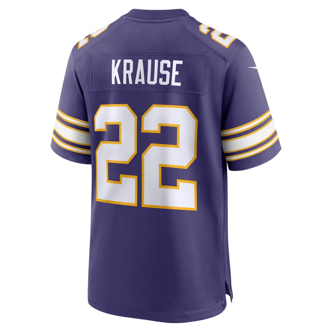 Paul Krause Minnesota Vikings Purple Retired Player Alternate Game Jersey