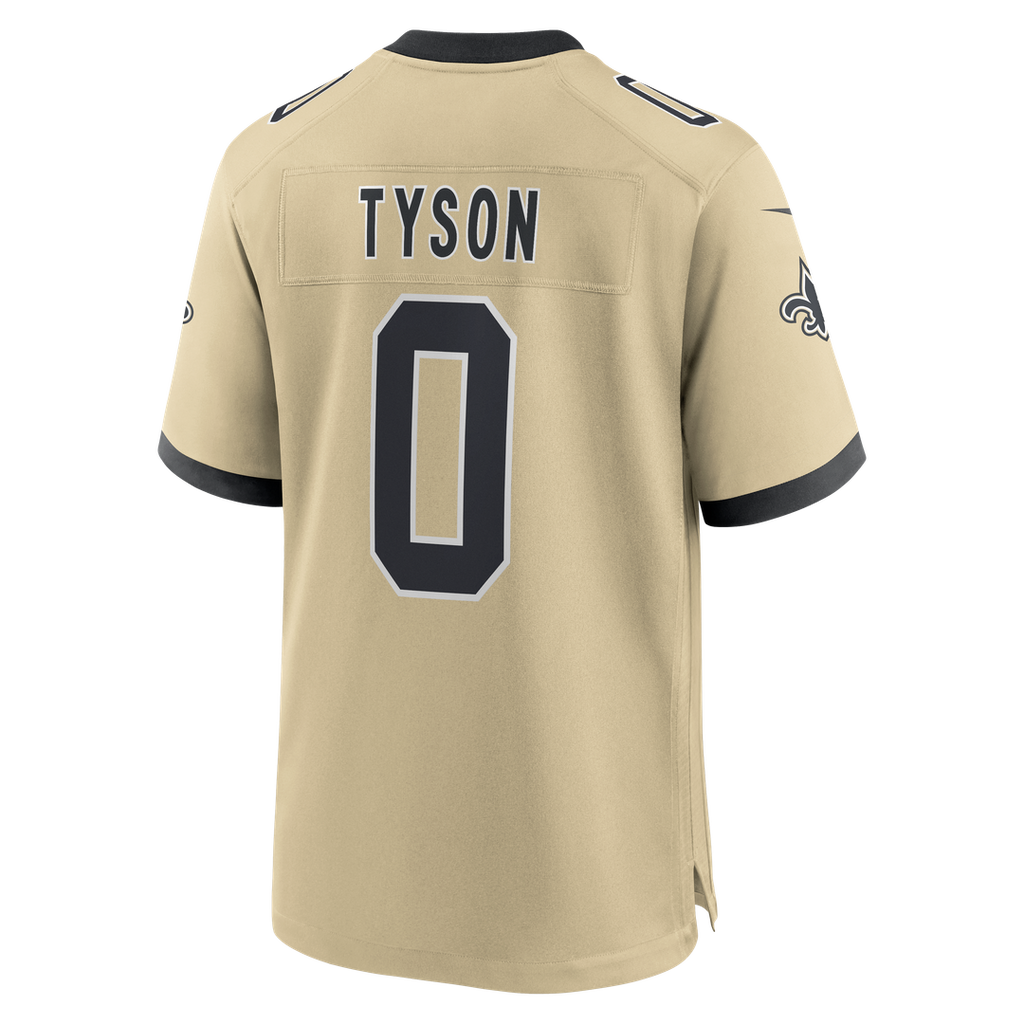 Jordyn Tyson New Orleans Saints Gold Alternate Game Jersey