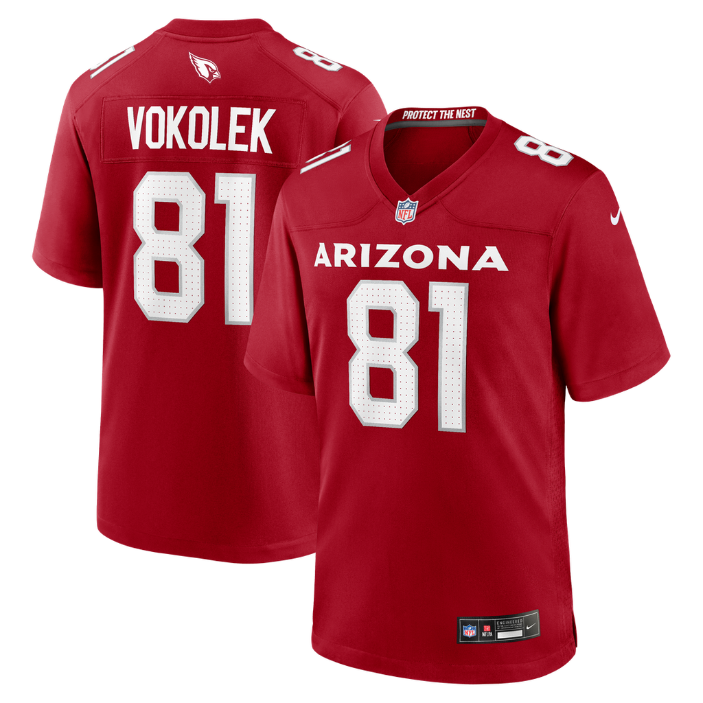 Travis Vokolek Arizona Cardinals Cardinal Team Game Jersey
