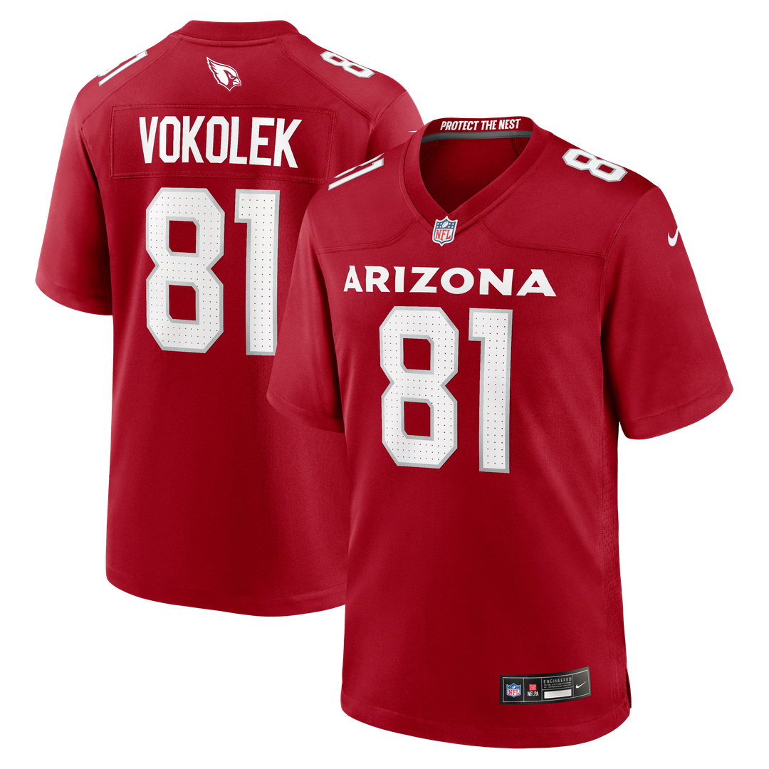 Travis Vokolek Arizona Cardinals Cardinal Team Game Jersey