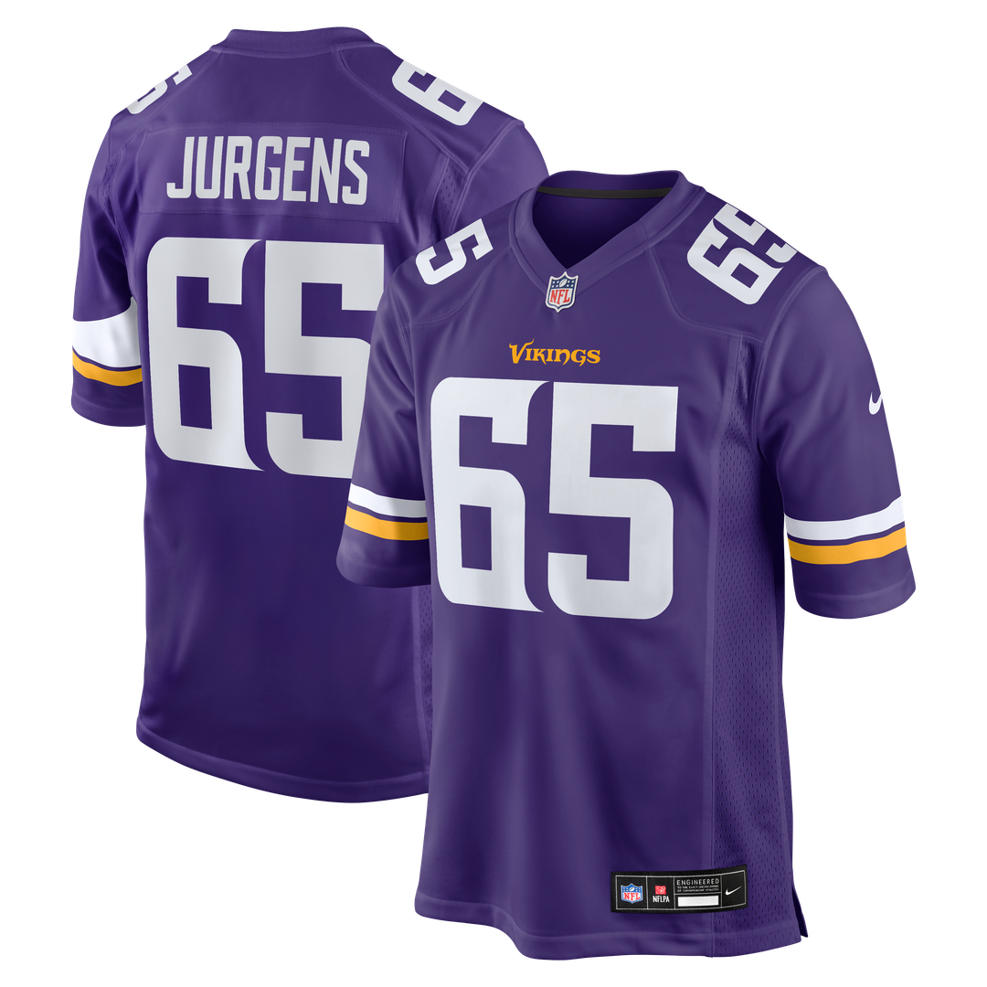 Michael Jurgens Minnesota Vikings Purple Game Jersey