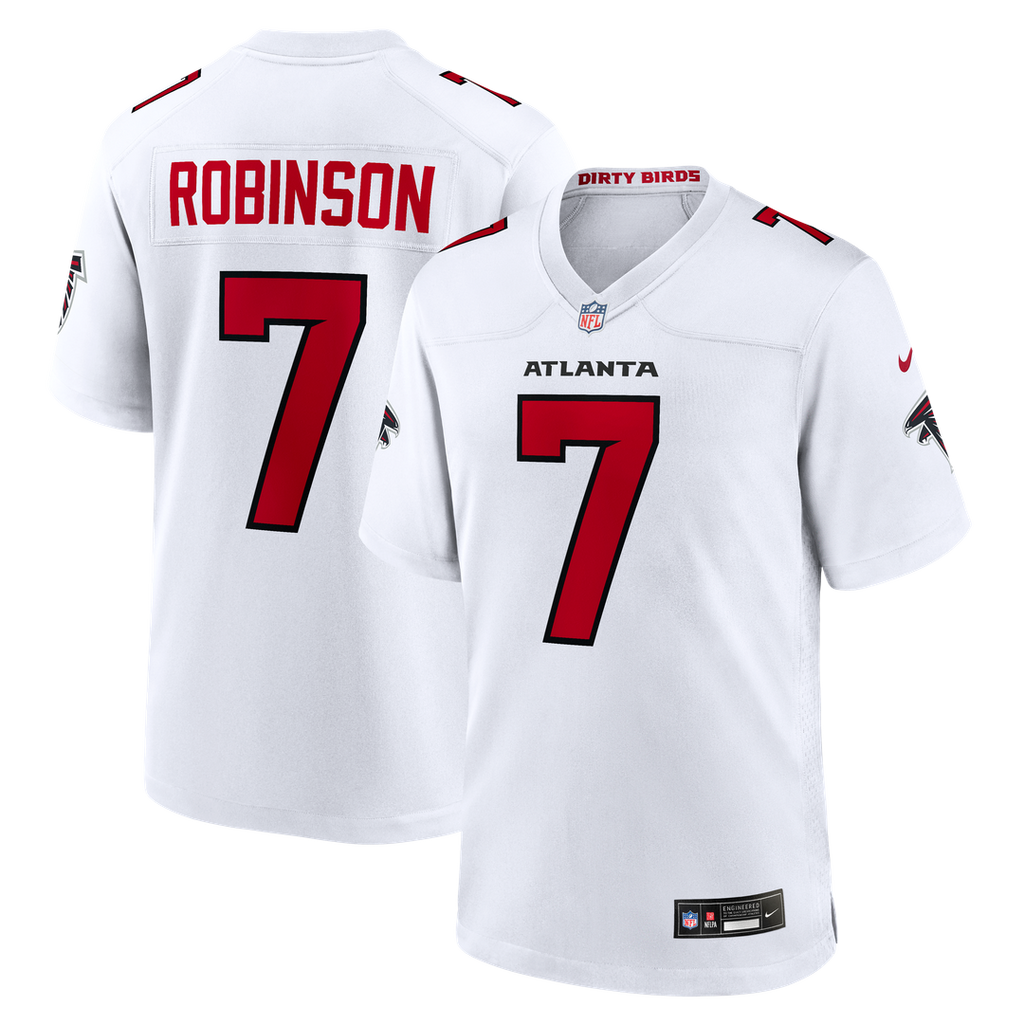 Bijan Robinson Atlanta Falcons White Game Jersey