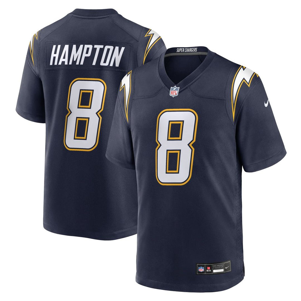 Omarion Hampton Los Angeles Chargers Navy Alternate Super Chargers Game Player Jersey