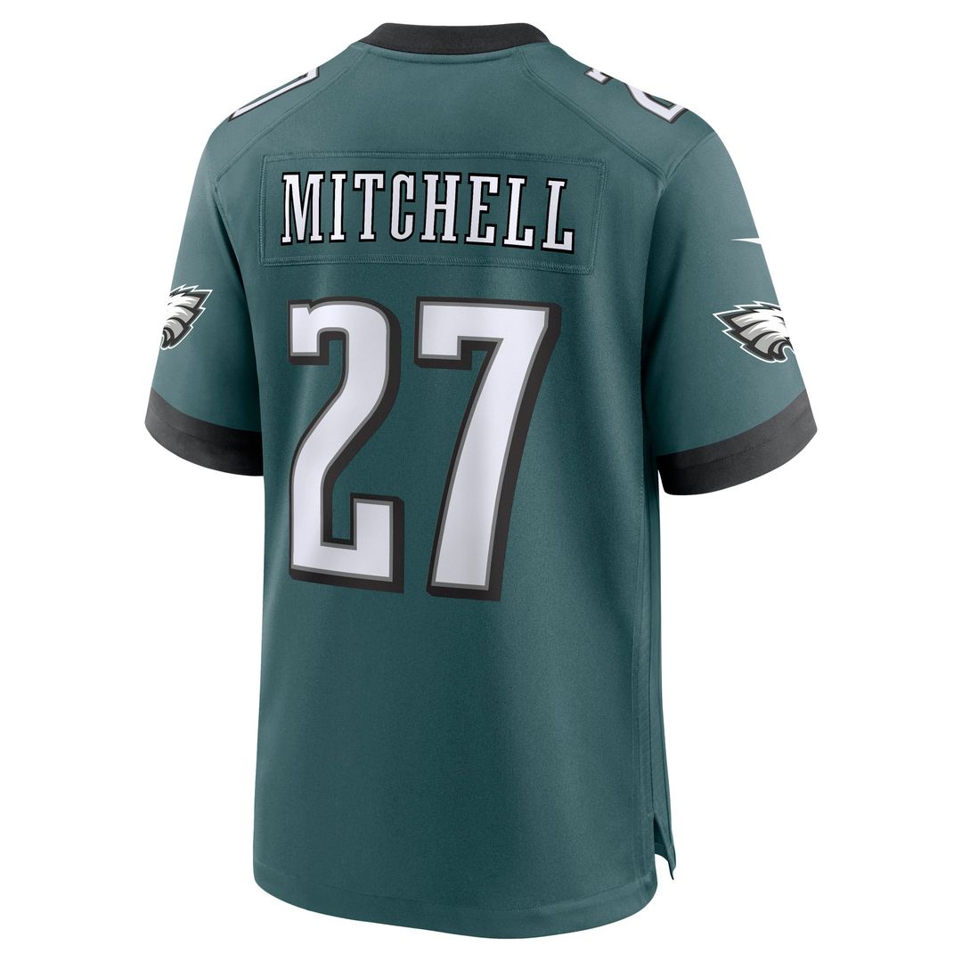Quinyon Mitchell Philadelphia Eagles Midnight Green Player Game Jersey