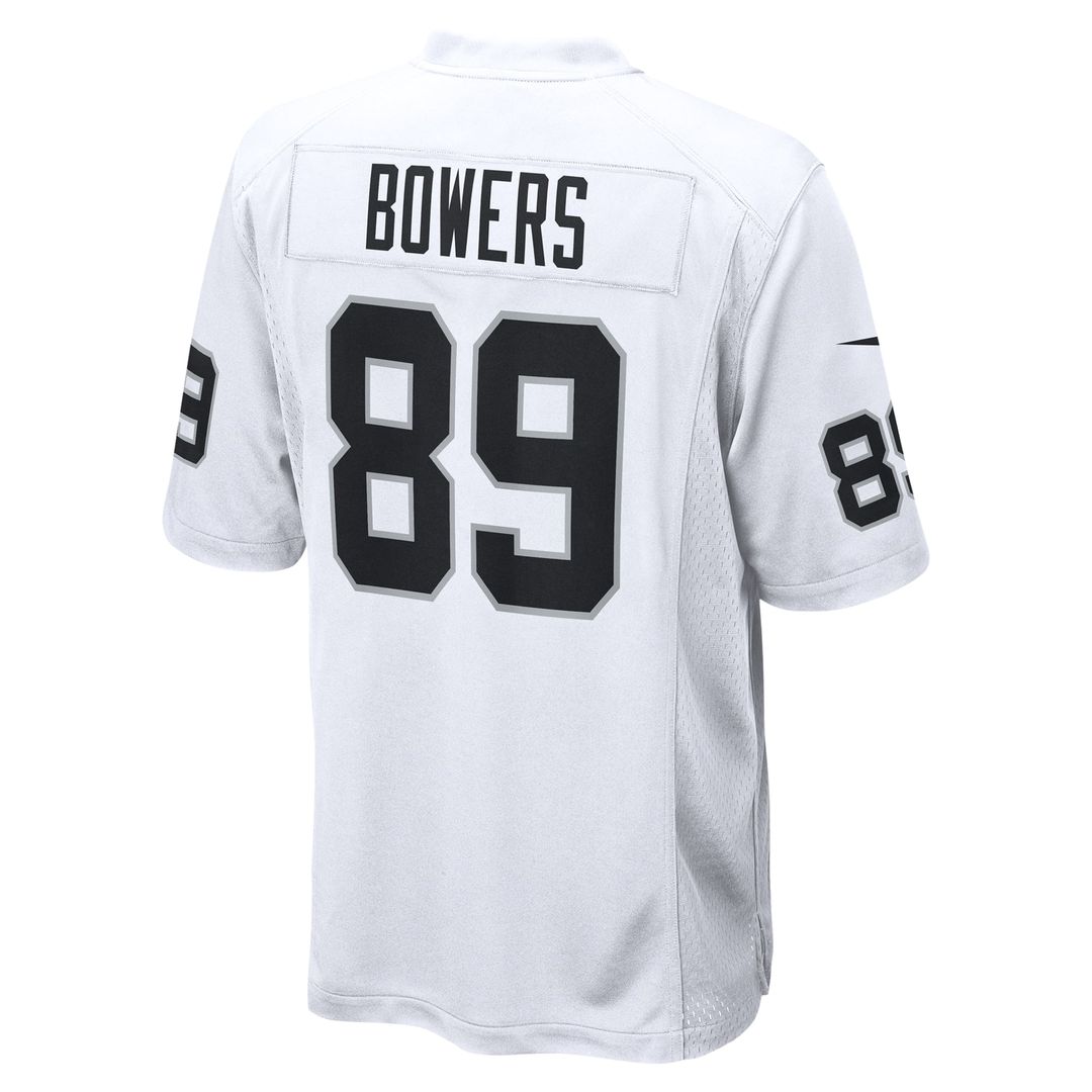 Brock Bowers Las Vegas Raiders White Game Jersey