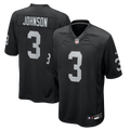 Taron Johnson Las Vegas Raiders Black Team Game Jersey