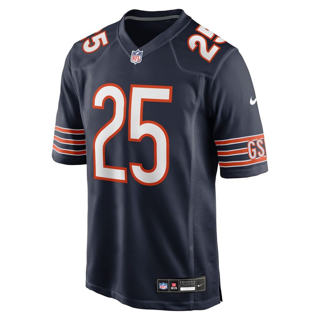 Kyle Monangai Chicago Bears Navy Team Game Jersey