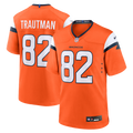 Adam Trautman Denver Broncos Orange Team Game Jersey