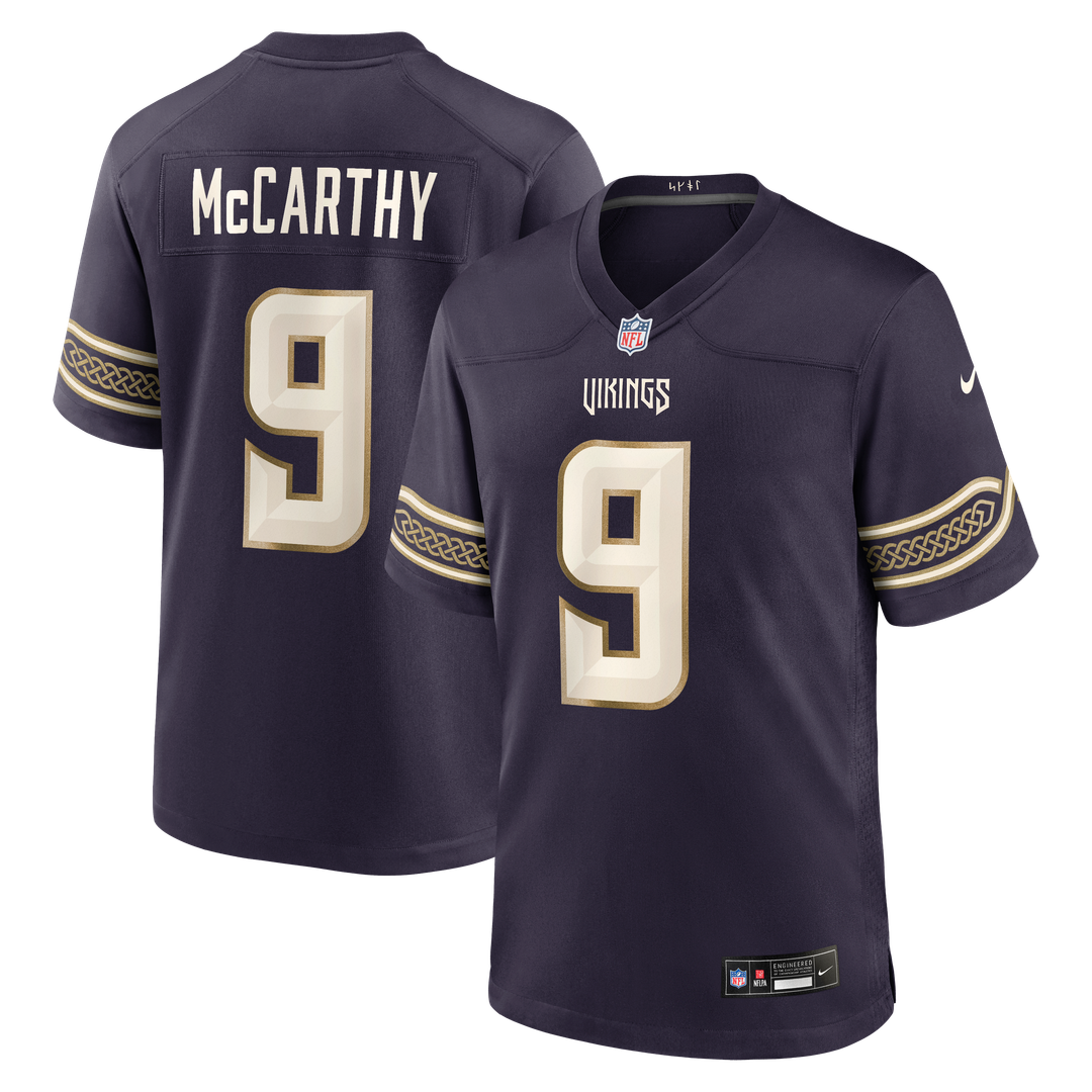 J.J McCarthy Minnesota Vikings Purple 2026 Rivalries Collection Game Jersey