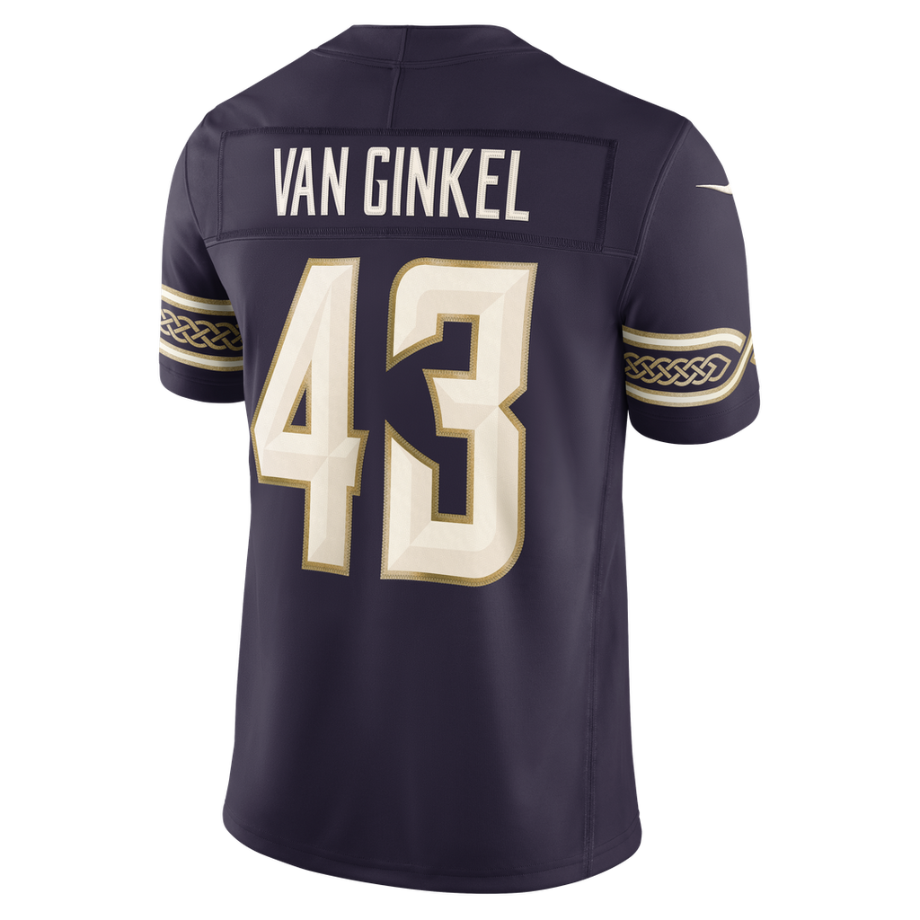 Andrew Van Ginkel Minnesota Vikings Purple 2026 Rivalries Collection Stitched Limited Jersey