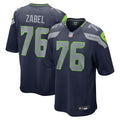 Grey Zabel Seattle Seahawks Navy Team Game Jersey