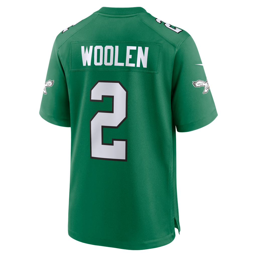 Tariq Woolen Philadelphia Eagles Midnight Green Team Game Jersey
